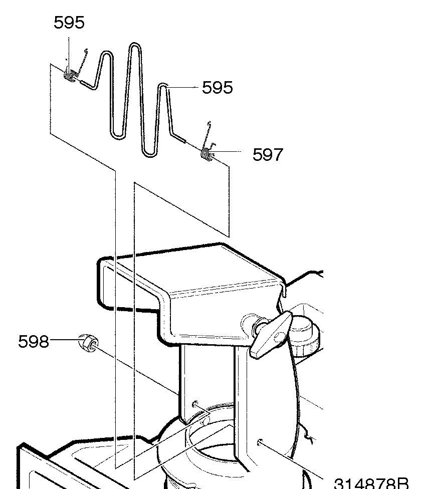 Chute Guard Diagram and Parts List for 621401X85NA 2005 Briggs and Stratton Snow Blower